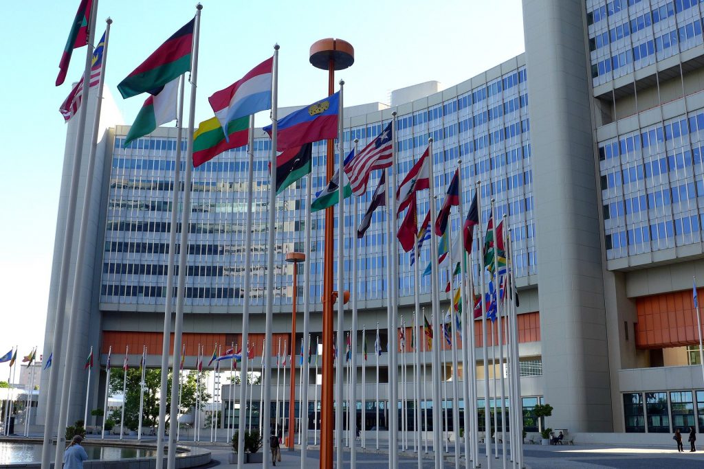Banderas en la Conferencia de las Partes de la ONU